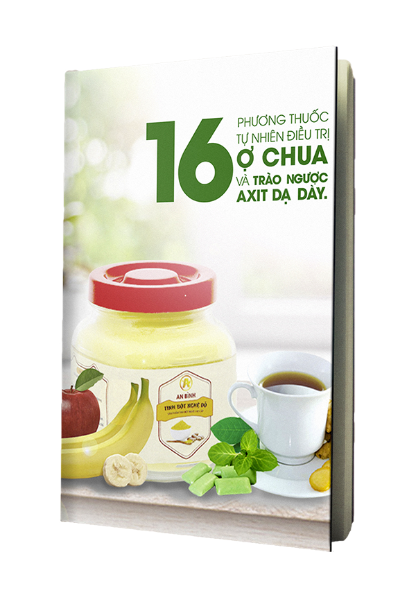 Ebook 16 phương thuốc ợ chua trào ngược dạ dày